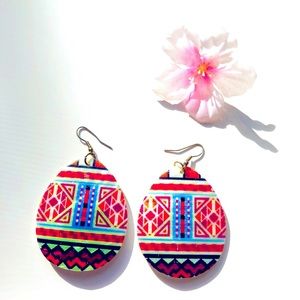 Aztec style earrings